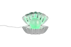 RL LED Dekoleuchte SHELLY, Kunststoff, 17,5 x 14,5 x 12,5 cm Chromfarbig