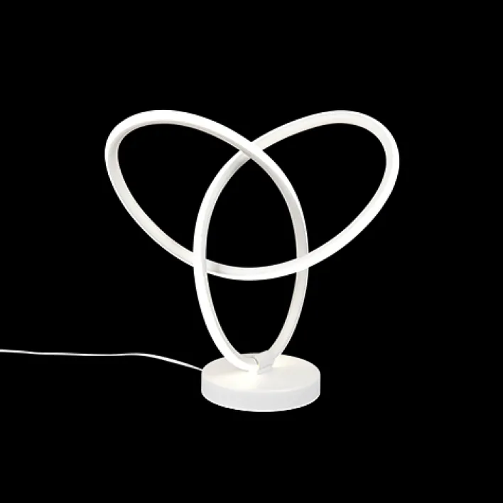 RL LED Tischlampe Lando, Metall, 28 x 28 x 12 cm Weiß