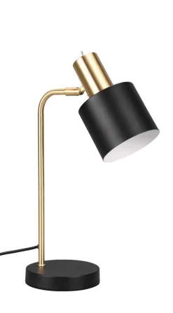 RL Retrofit Tischlampe ADAM schwarz /messingfarbig