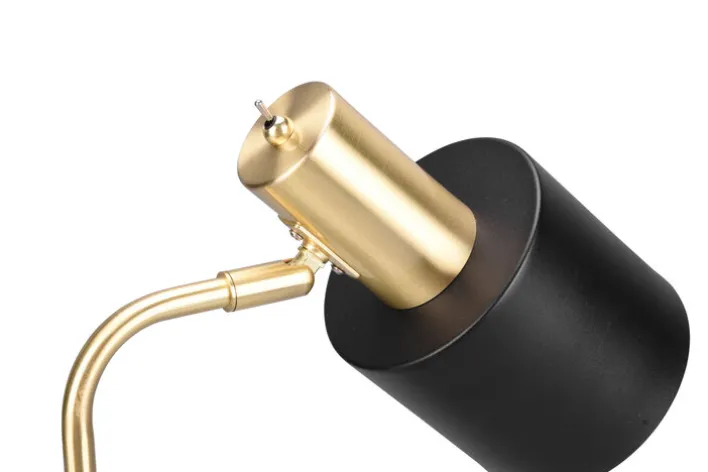 RL Retrofit Tischlampe ADAM schwarz /messingfarbig