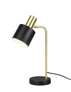 RL Retrofit Tischlampe ADAM schwarz /messingfarbig