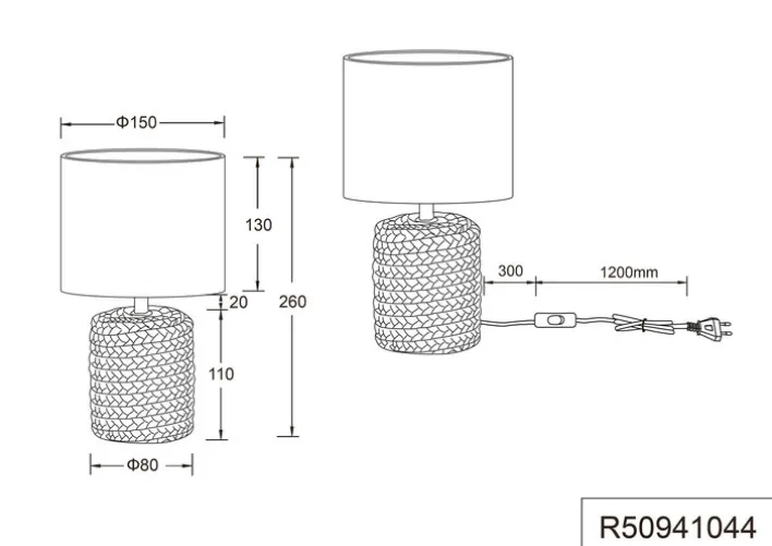 RL Retrofit Tischlampe MALA 26 cm