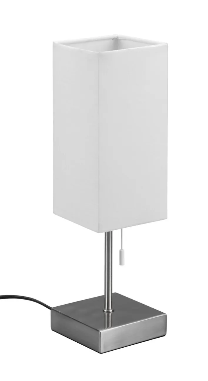 RL Retrofit Tischlampe OLE 35 cm nickelfarbig /weiß