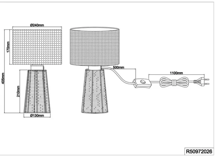 RL Retrofit Tischlampe STRAW