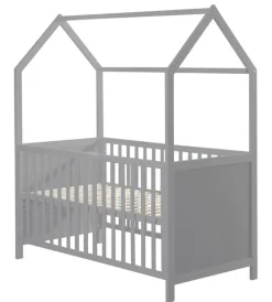 roba Babybett HAUSBETT 70 x 140 cm taupe