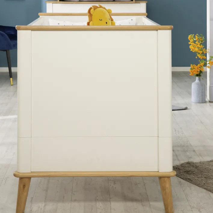 roba Babybett PAULINE weiß/ braun