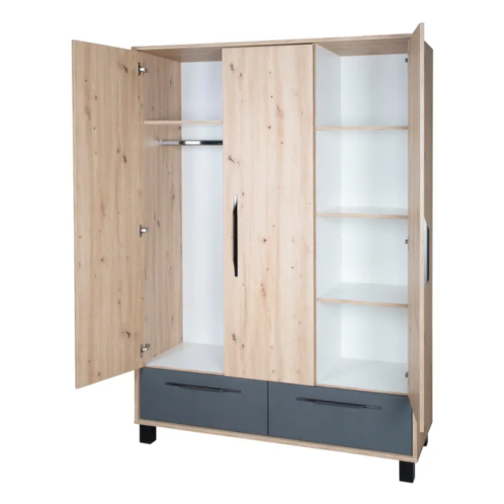 roba Baby-Kleiderschrank ARTESANA braun/ grau