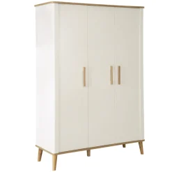 roba Kinder-Drehtürenschrank PAULINE weiß/ braun