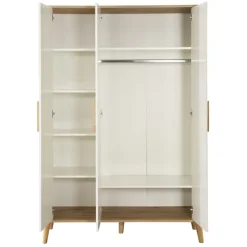 roba Kinder-Drehtürenschrank PAULINE weiß/ braun