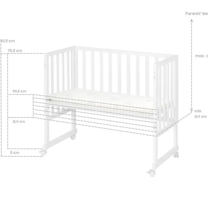 roba Stubenwagen 3 IN 1 weiß