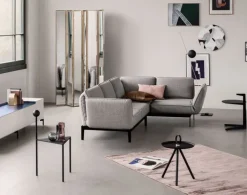 ROLF BENZ Beistelltisch rund TABLEAU Eiche schwarz