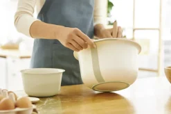 rotho Rührschüssel-Set FRESH Kunststoff Cool grau