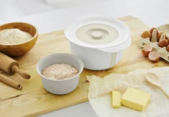 rotho Rührschüssel-Set FRESH Kunststoff Cool grau