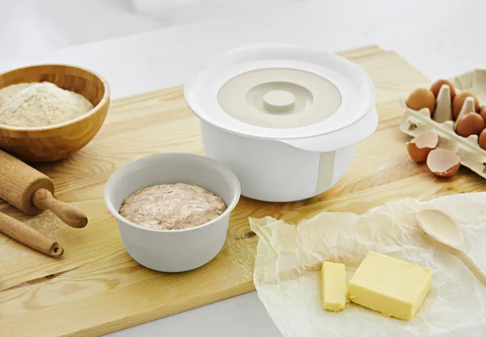 rotho Rührschüssel-Set FRESH Kunststoff Cool grau