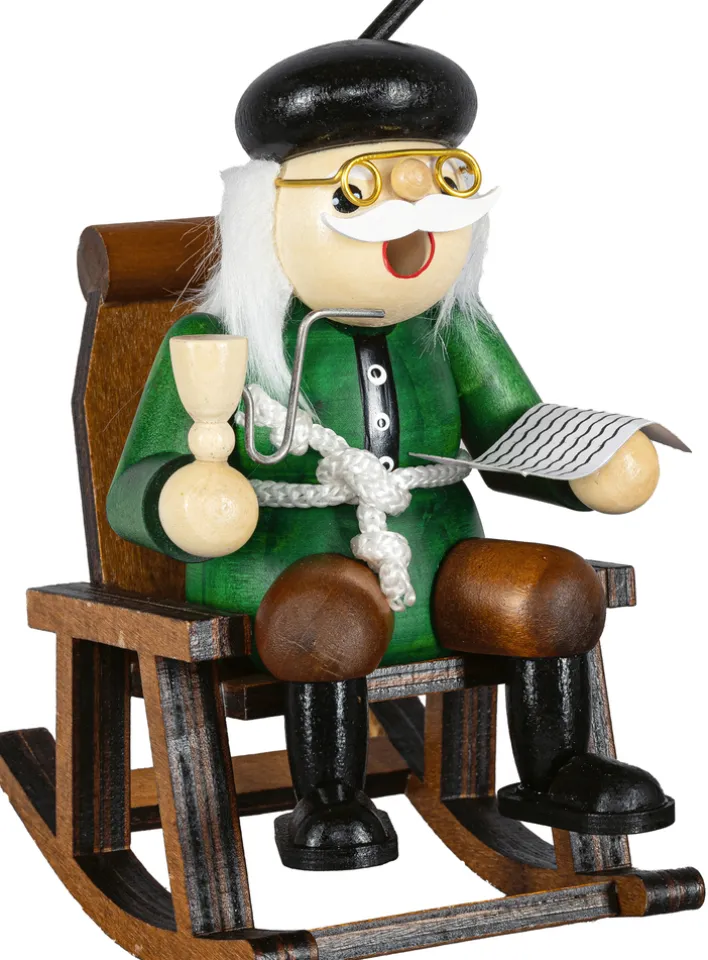 SAICO Dekofigur OPA im SCHAUKELSTUHL 8,5x13,5x16 cm