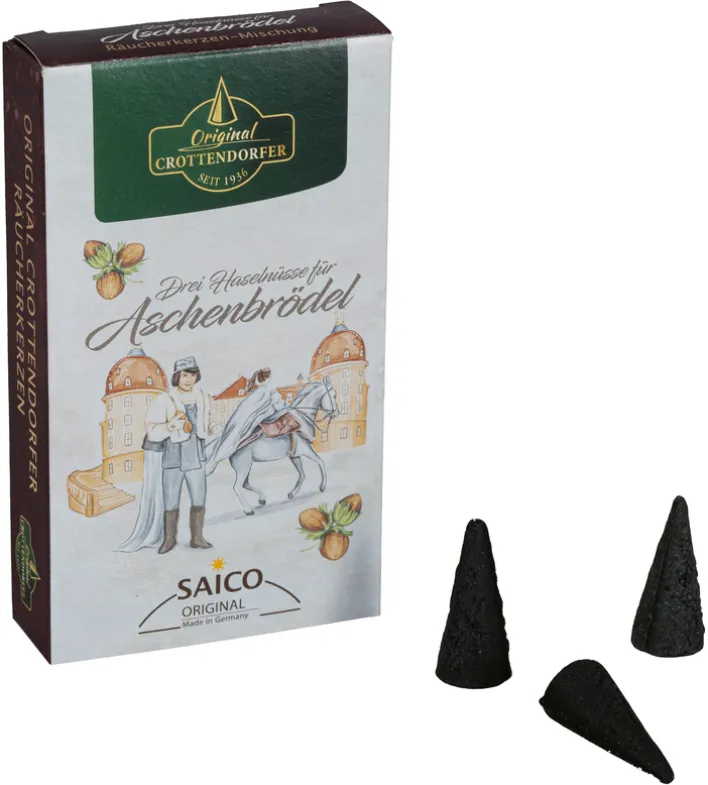 SAICO Kerze 24er Set DREI HASELNÜSSE FÜR ASCHENBRÖDEL Durchmesser 2,5 cm