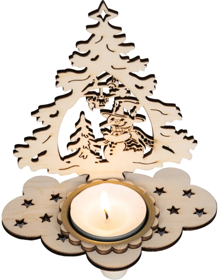 SAICO Teelichthalter WEIHNACHTSBAUM 7x11x13 cm