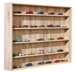 Sammlervitrine FABIO 80x60x9,5 cm Dekor Sonoma-Eiche