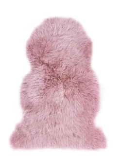 Schaffell UNIKAT ISLAND 60 x 85 cm altrosa