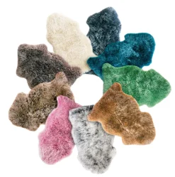 Schaffell UNIKAT ISLAND 60 x 85 cm altrosa