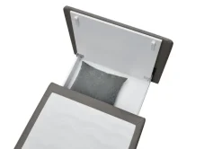 Schlafsessel TUNA 85 x 82 cm Stoffbezug dunkelgrau