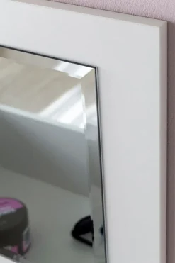 Schminktisch mit Hocker und Spiegel 60 x 81 cm weiß