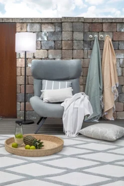 SCHÖNER WOHNEN-Kollektion Akku LED Stehlampe MINA 150 cm sandschwarz