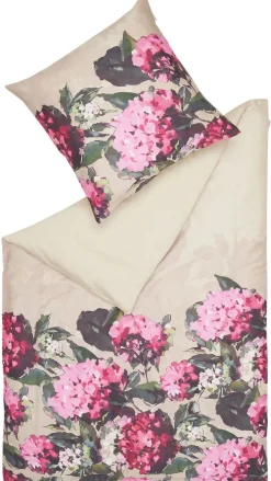 SCHÖNER WOHNEN-Kollektion Satin-Bettwäsche HORTENSIE 135 x 200 cm beige