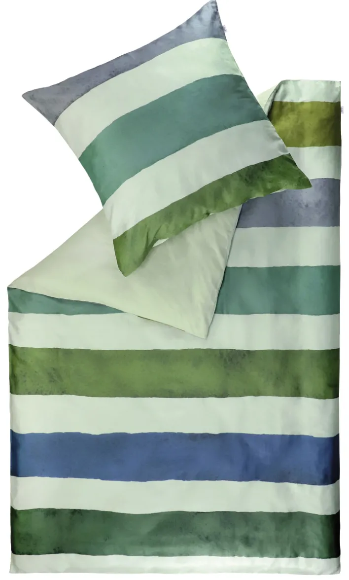 SCHÖNER WOHNEN-Kollektion Satin-Bettwäsche BRUSH 135 x 200 cm mehrfarbig