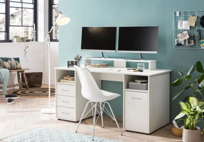 Schreibtisch NIELS 150 x 70 cm kreideweiß