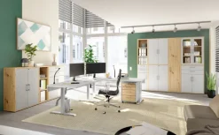 Schreibtischaufsatz VARY 137 cm braun