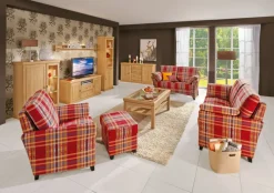 SCHRÖNO Sessel SYDNEY Stoffbezug kariert