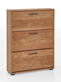 Schuhschrank 78 x 105 cm Eiche furniert/geölt