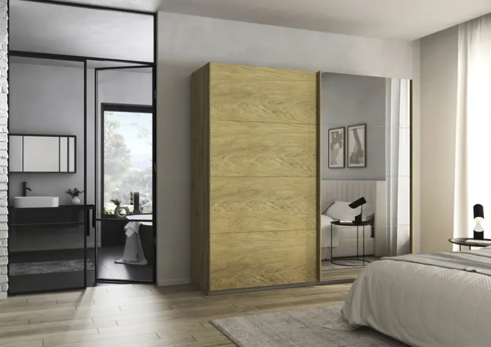 Schwebetürenschrank CAMBRIDGE braun