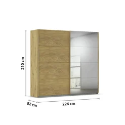 Schwebetürenschrank CAMBRIDGE braun