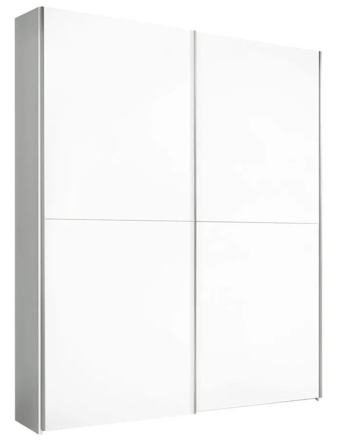 Schwebetürenschrank CHANCE 170 x 195 x 59 cm Nachbildung weiß
