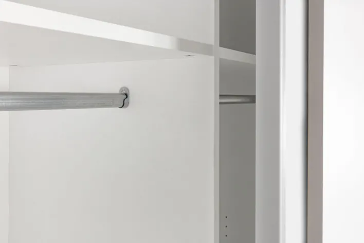 Schwebetürenschrank CHANCE 170 x 195 x 59 cm Nachbildung weiß