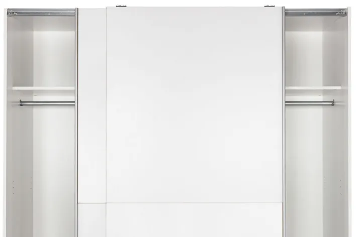 Schwebetürenschrank CHANCE 170 x 195 x 59 cm Nachbildung weiß