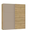 Schwebetürenschrank SLIDELINE 202,8 x 220 cm braun