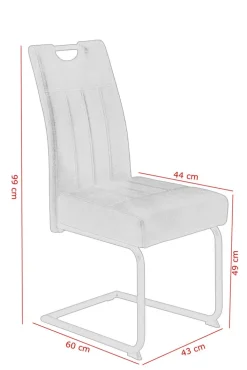 Schwingstuhl BETTY braun/schwarz