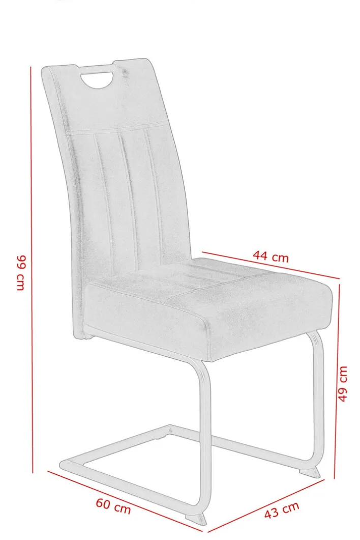 Schwingstuhl BETTY braun/schwarz