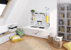 Sekretär 120 cm Weiß