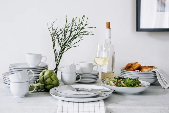 Seltmann Weiden Frühstücksteller coup LIDO 6er Set weiß