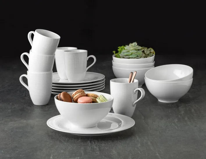 Seltmann Weiden Henkelbecher BEAT 6er Set weiß