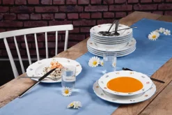 Seltmann Weiden ovale Servierplatte SONATE NOSTALGIE Weiß mit Streublumendekor