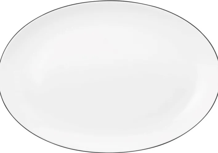 Seltmann Weiden ovale Servierplatte LIDO 35 cm weiß