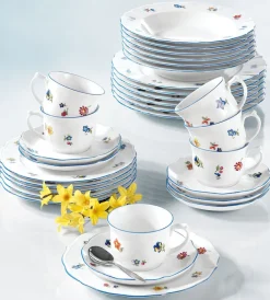 Seltmann Weiden Sauciere 500 ml SONATE NOSTALGIE Weiß mit Streublumendekor