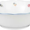 Seltmann Weiden Schale / Schüssel Ø 24 cm SONATE NOSTALGIE Weiß mit Streublumendekor