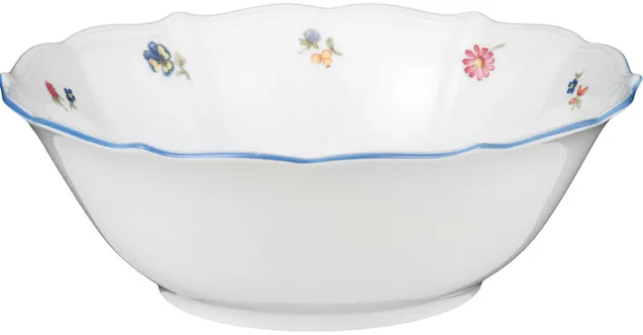 Seltmann Weiden Schale / Schüssel Ø 24 cm SONATE NOSTALGIE Weiß mit Streublumendekor