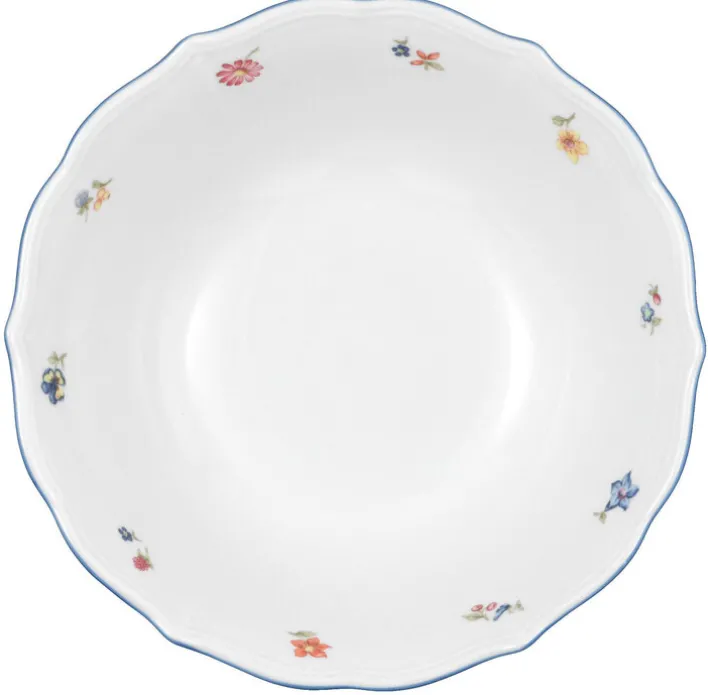 Seltmann Weiden Schale / Schüssel Ø 24 cm SONATE NOSTALGIE Weiß mit Streublumendekor